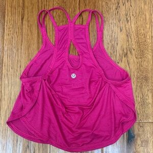 Lululemon Pink Racerback Tank Top, size 0